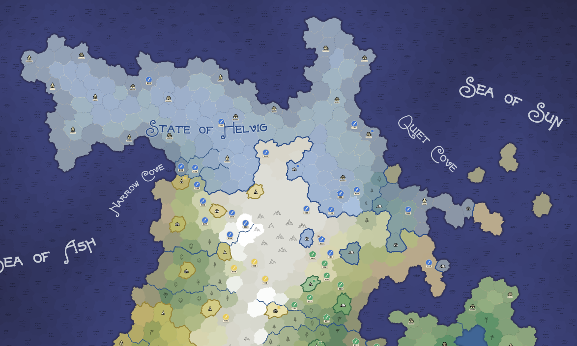A northern realm and its front line